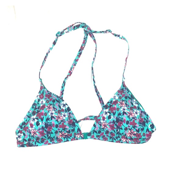Urban Outfitters Other - Out from Under Teal floral bikini top